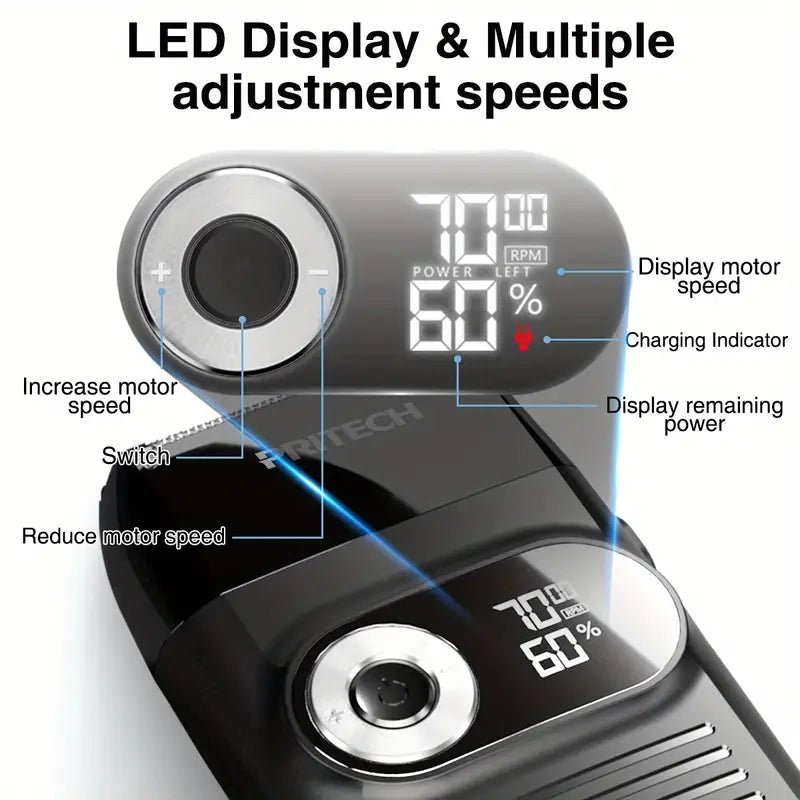 2 - in - 1 Electric Foil and Bald Shaver for Men - LVbeuty