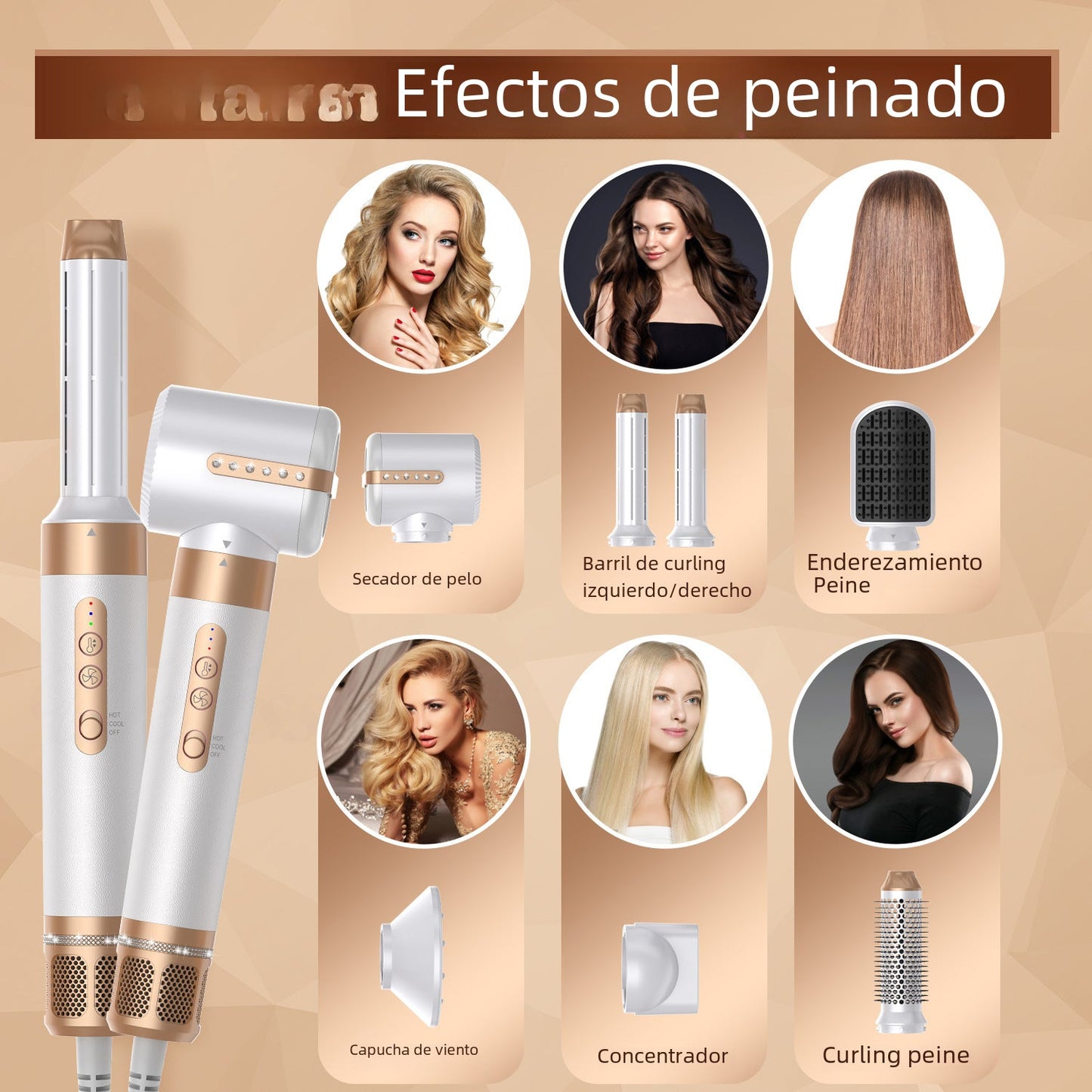 7 - in - 1 High - Speed Hot Air Brush for Styling - LVbeuty