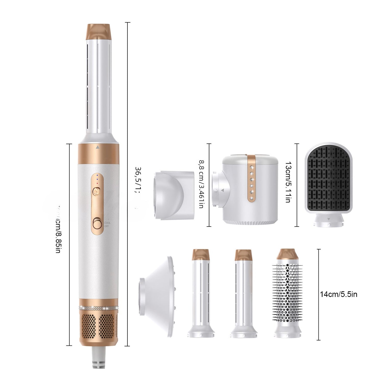 7 - in - 1 High - Speed Hot Air Brush for Styling - LVbeuty