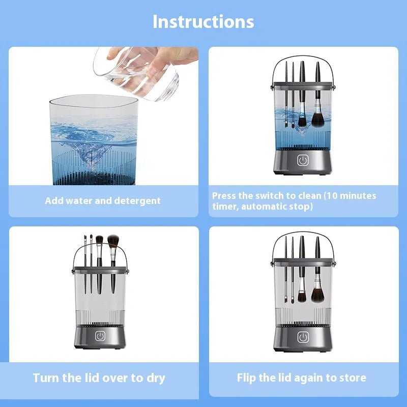 Electric One Wash Multiple Cleanser Of Makeup Brush - LVbeuty