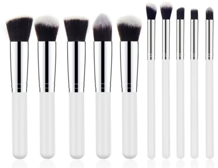 Elegant Wooden Handle Makeup Brush Set - LVbeuty