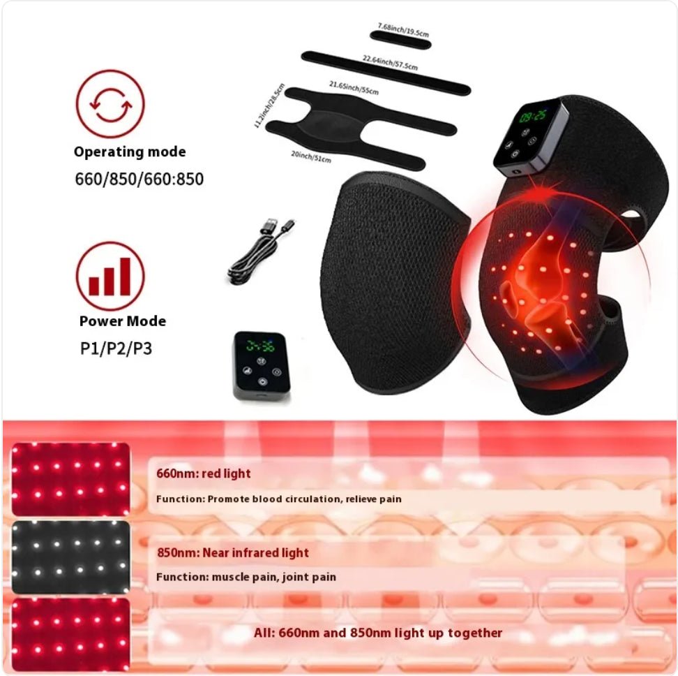 Infrared Knee Pain Relief Massager with Red Light Therapy - LVbeuty