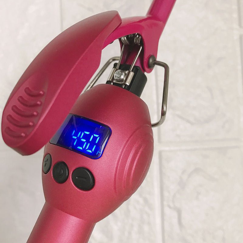 Professional 9mm Curling Iron with LCD Display - LVbeuty