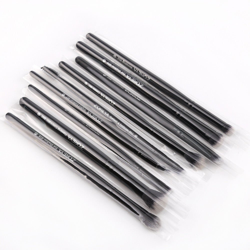 ZOREYA 15 - Piece Makeup Brush Set with Black Handles - LVbeuty